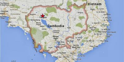 Karte siem reap Kambodža
